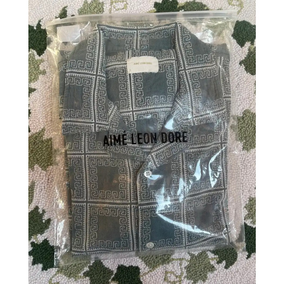 Aime Leon Dore Tea Towel Shirt - Slate Green - Picture 1 of 3